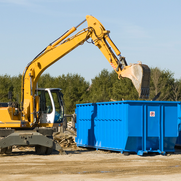 what are the rental fees for a residential dumpster in Rice County